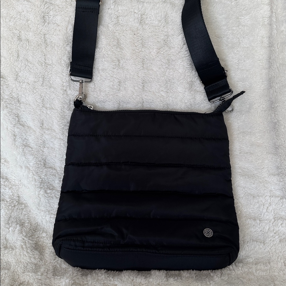 Black Quilted Crossbody Bag